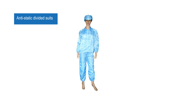 Laboratorium ESD Smock Uniform Odzież robocza Antystatyczna odzież do pomieszczeń czystych ESD