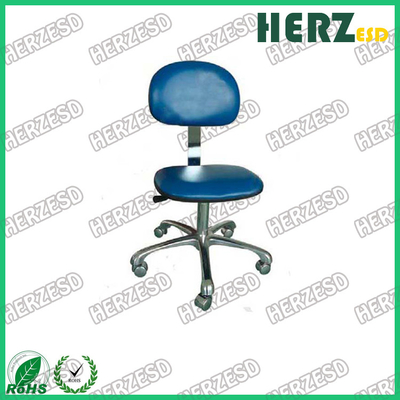 Ergonomiczne krzesła laboratoryjne z czystymi pomieszczeniami ESD z skóry PU regulowane 440 -580 mm