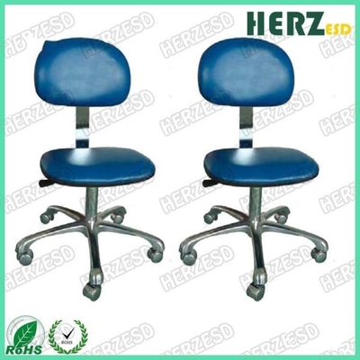 Krzesła ESD w kolorze niebieskim / statyczne krzesło rozpraszające z łańcuchem uziemiającym