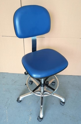 Dostępne są bezpieczne fotele ESD w kolorze niebieskim o regulowanej wysokości 660-860 mm