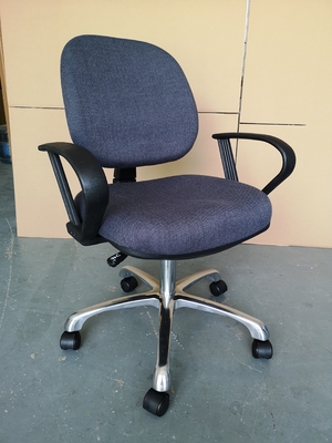 Potrójnie regulowane krzesło kreślarskie ESD, wygodne krzesła laboratoryjne z podłokietnikiem