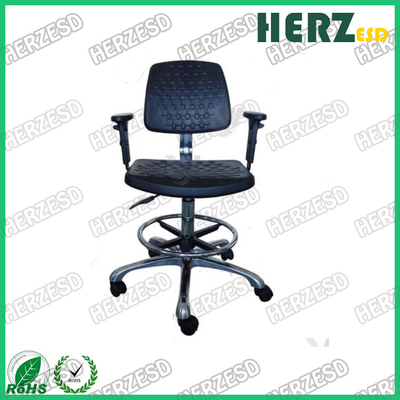 Rozmiar siedziska 450 * 430 mm Bezpieczne krzesła ESD Materiał powierzchni z pianki PU z podnóżkiem