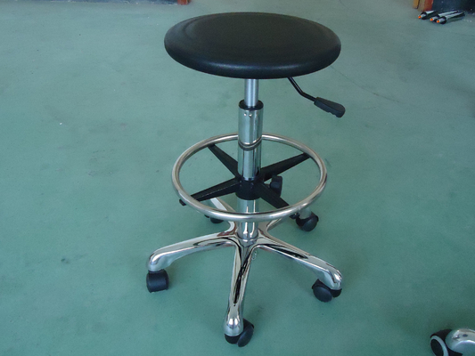 Obrotowe okrągłe stołki do pomieszczeń czystych, stołki laboratoryjne o średnicy 325 mm z kółkami