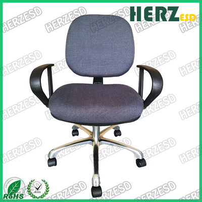 Powierzchnia tkaniny Bezpieczne krzesła ESD Szary kolor Do elektronicznego biura / warsztatu