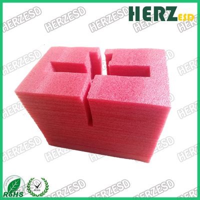 Materiał EPE Różowa pianka antystatyczna, różowa gęstość pianki ESD 20 kg / m3 do izolacji termicznej
