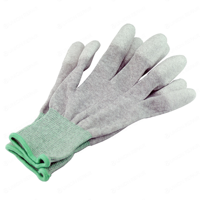 Rękawice ochronne z kropkami ESD z włókna węglowego 10e6 Ohm