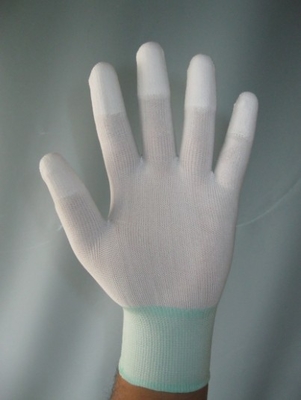 10e9 Ohm Nylonowe rękawice antystatyczne ESD powlekane palcami
