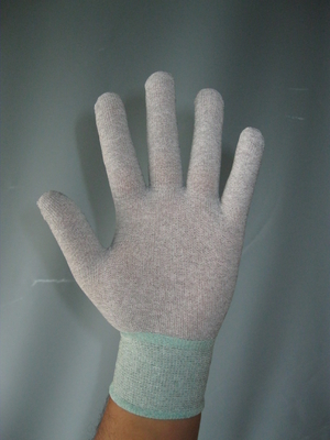 10e9 Ohm Nylonowe rękawice antystatyczne ESD powlekane palcami
