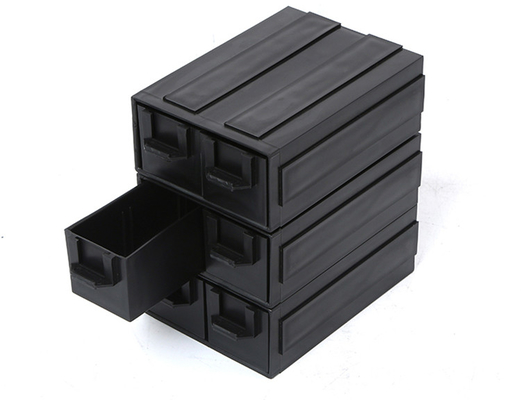 Czarna plastikowa szuflada typu ESD do przechowywania komponentów antystatyczne pudełko na śmieci