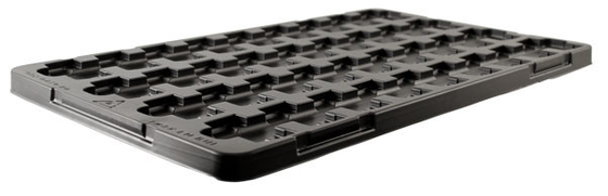 ESD Czarne plastikowe płyny do pakowania do płyt PCB