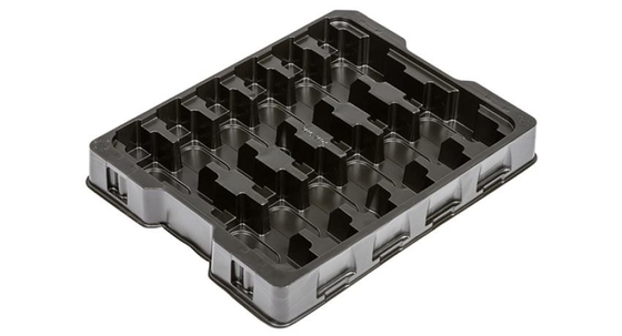 ESD Czarne plastikowe płyny do pakowania do płyt PCB