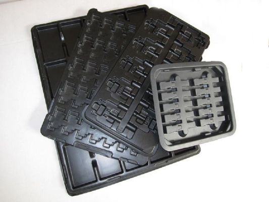 ESD Czarne plastikowe płyny do pakowania do płyt PCB
