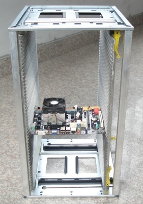 Plastikowe lub metalowe układy PCB do przechowywania regulowane ESD SMT Rack lekkie, trwałe