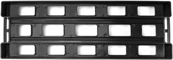 Antystatyczny półka krążenia ESD półka czarny plastikowy półka PCB, 25 gniazdek do przechowywania