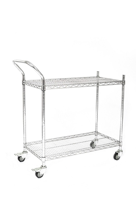 Niestandardowy stalowy ESD Wire Shelf Trolley Cart Mesh Storage Antistatic Wire Trolley