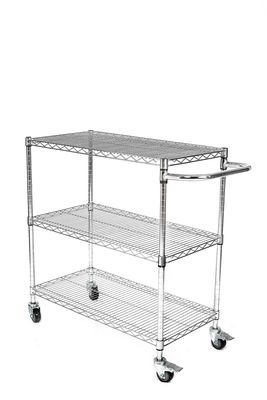 ESD Wire Shelf Trolley Niestandardowy Targowy Koszyk do przechowywania ze stali nierdzewnej Antystatyczny