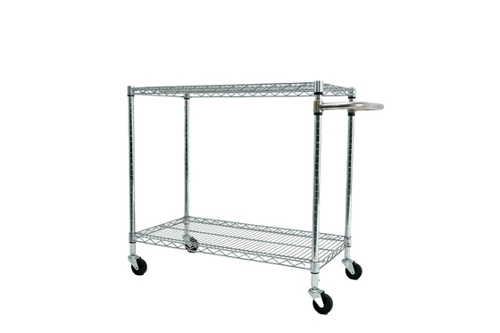 Niestandardowy stalowy ESD Wire Shelf Trolley Cart Mesh Storage Antistatic Wire Trolley