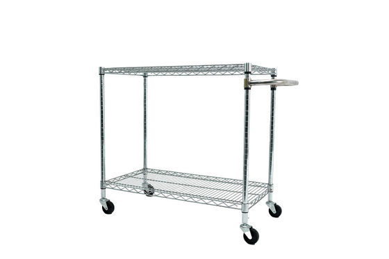 ESD Wire Shelf Trolley Niestandardowy Targowy Koszyk do przechowywania ze stali nierdzewnej Antystatyczny