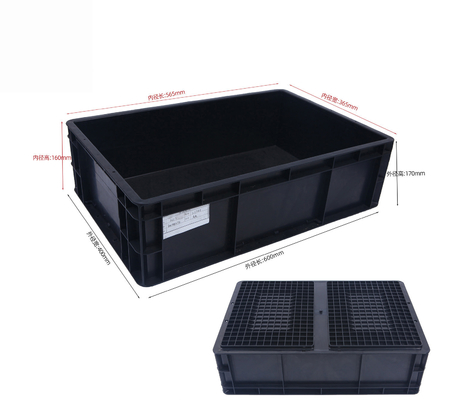 600*400mm ESD Pudełka plastikowa ESD Pudełka magazynowa ESD Pudełka przewodząca do części elektronicznych