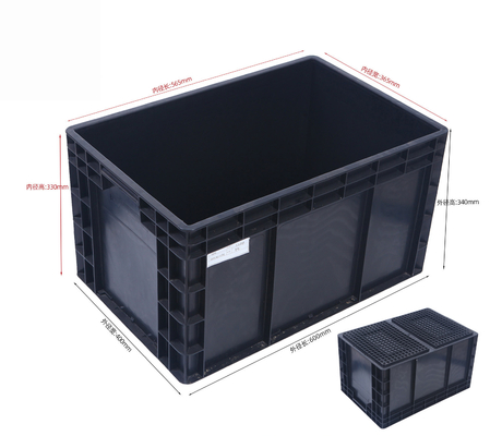 600*400mm ESD Pudełka plastikowa ESD Pudełka magazynowa ESD Pudełka przewodząca do części elektronicznych