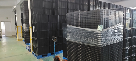 400x300mm Pojemnik do przechowywania składowy ESD Przemysłowy pojemnik plastikowy do przechowywania