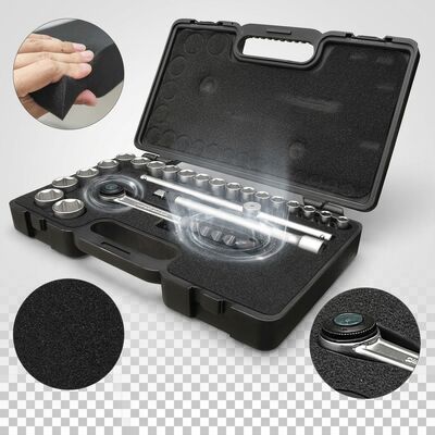 Niestandardowa antystatyczna ESD Foam Insert Pad wysokiej gęstości EVA IXPE Adhesive Backed Liner For Electronics Case Packaging