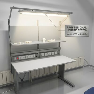 Wytrzymałe laboratoryjne stoły ESD z regulacją wysokości, antystatyczne stoły robocze do stacji napraw elektronicznych