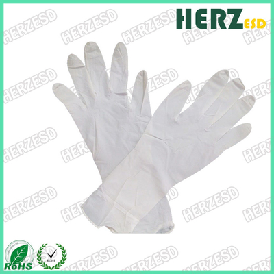 Wodoodporne anty-olejowe rękawice ręczne ESD, nitrylowe rękawice egzaminacyjne Bezpudrowe, rozciągliwe