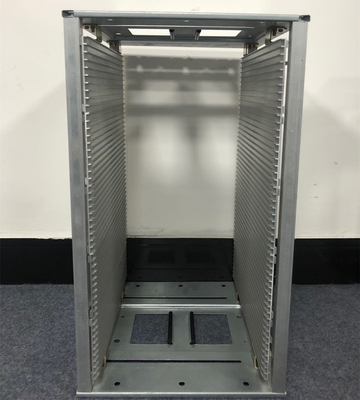 Elektroniczny, pionowy stojak na magazynki ESD ze stali cynkowanej o rozstawie 10 mm