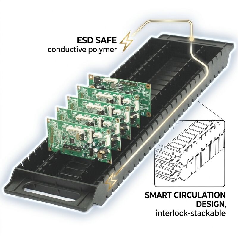 Wytrzymałe stalowe półki do przechowywania płytek PCB o krążeniu ESD do obsługi płyt obwodowych SMT