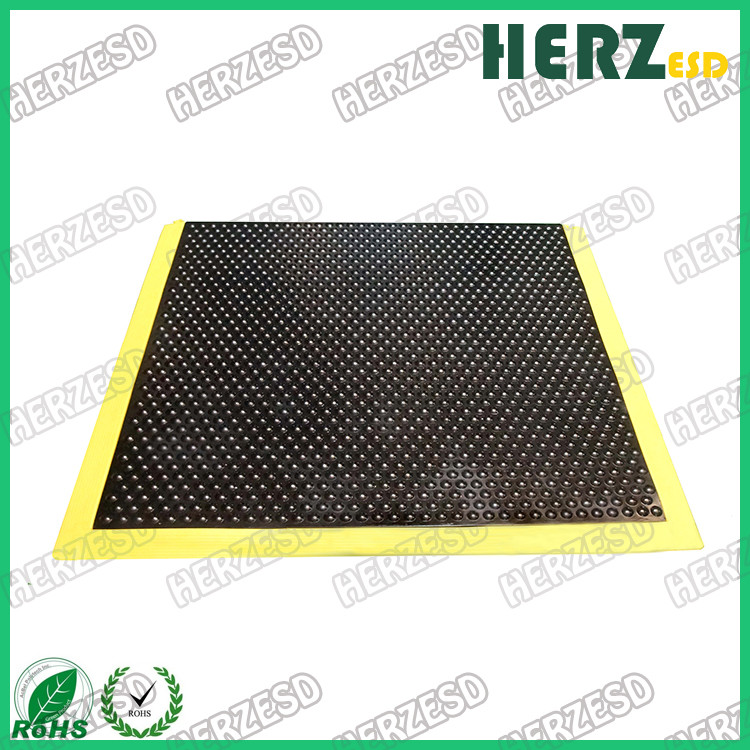12mm Thickness ESD Rubber Mat / Anti Static Anti Fatigue Mats Customized Size